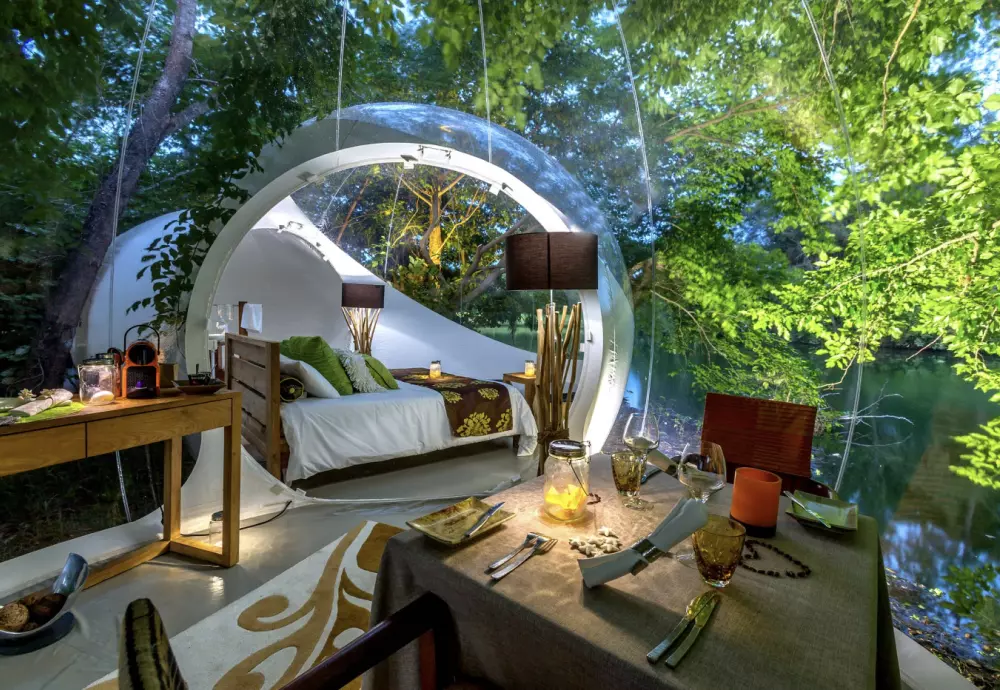 inflatable outdoor bubble tent